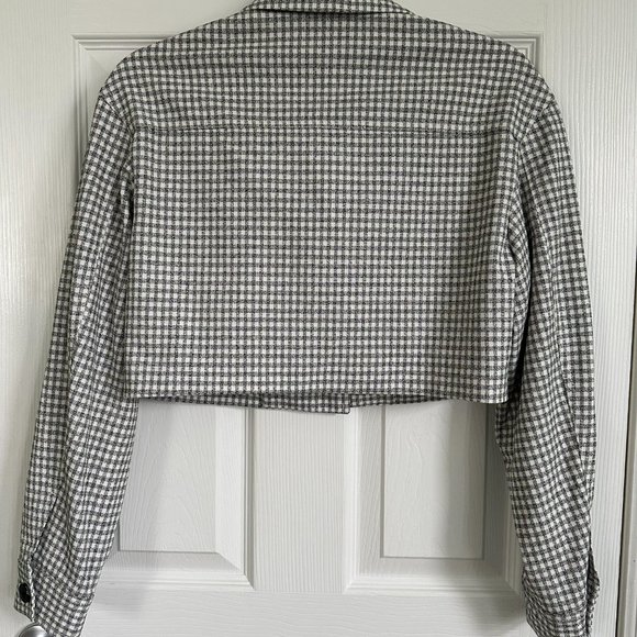 Aritzia Cropped Gingham Jacket - Picture 5 of 6